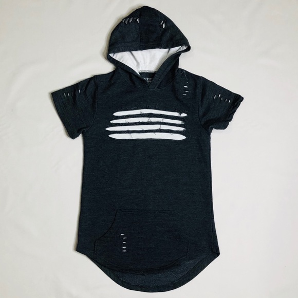 boys short sleeve hoodie
